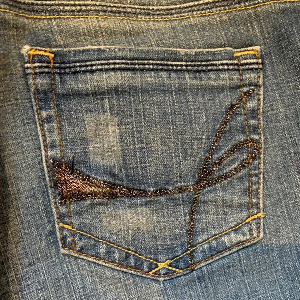 Hippie Low Rise Flare Leg Jeans - Picture 9 of 12